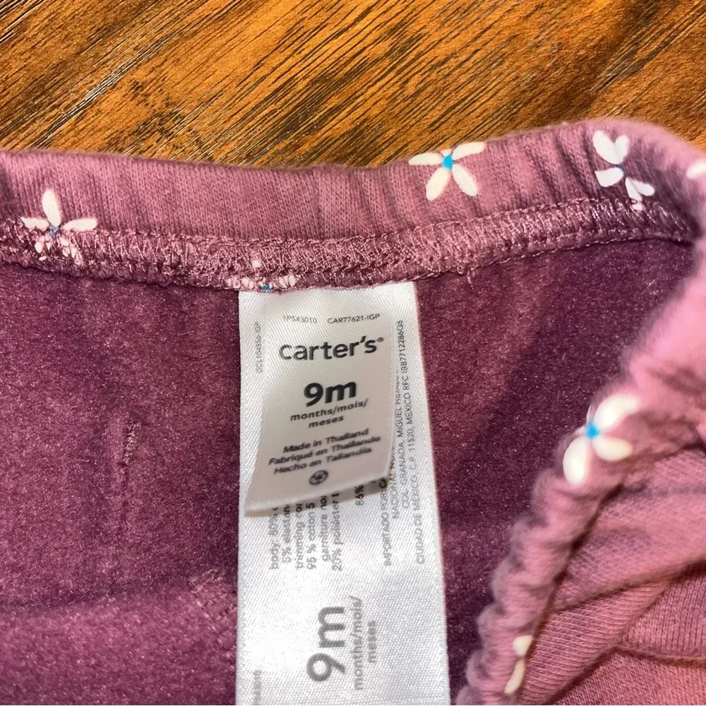 Carter's Purple and White Cozy Matching Set